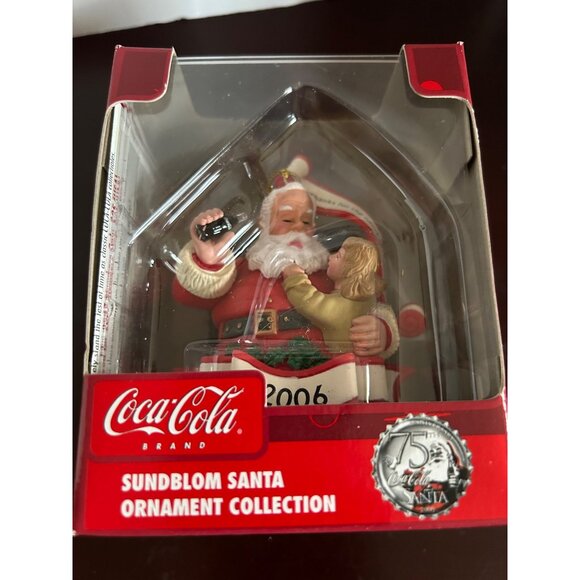 Coca-Cola 2006 Sundblom Santa Ornament Collection Christmas Collectible - Picture 5 of 7